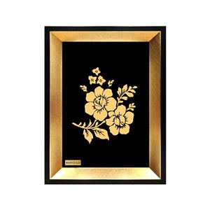 تابلو طلا کوب مارک گلد طرح گل کد TTS07