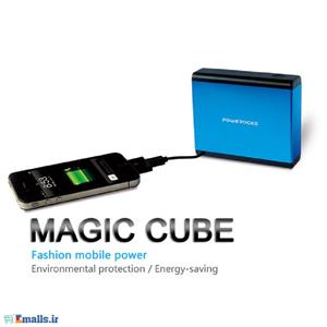 پاوربانک پاوراکس مدل مجیک کیوب ظرفیت 6000 میلی امپر ساعت Powerocks Magic Cube 6000mAh Powerbank 
