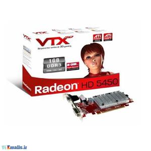 کارت گرافیک وی تی ایکس مدل اچ دی 5450 با ظرفیت 1 گیگابایت VTX HD5450 1GB DDR3 Graphics Card 