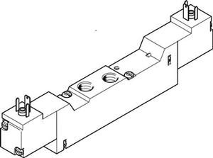 MEBH-5/3G-1/8-P-B-230AC (173107) شیر برقی پنوماتیک فستو