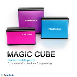 پاوربانک پاوراکس مدل مجیک کیوب ظرفیت 12000 میلی امپر ساعت Powerocks Magic Cube 12000mAh Powerbank 