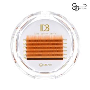 مینی پالت مژه نارنجی برند db دی بی 0.07 فرb سایز mix 