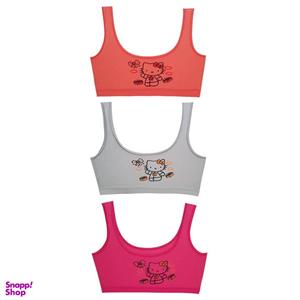 نیم تنه دخترانه ماییلدا مدل گربه و کادو بدون پد کد 5072-1 بسته 3 عددی