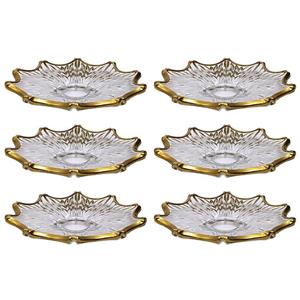 پیش دستی ساکورا مدل الیزه گلد بسته ۶ عددی