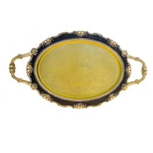 سینی پیتر پیوتر مدل گل رز بیضی کد 8576