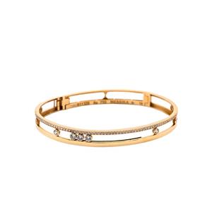 بنگل طلا 18 عیار زنانه الی گلد گالری مدل ملینا -