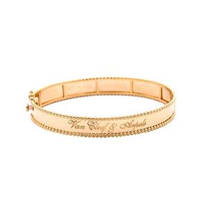 بنگل طلا 18 عیار زنانه الی گلد گالری مدل امضا -