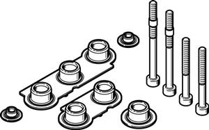VAME-B10-25-MK (8035636) تجهیزات جانبی اتصال شیرهای فستو(مجموعه لوازم یدکی)