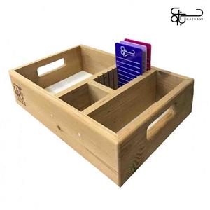 باکس چوبی لوازم مژه و ناخن برند لش شاپ کد 36