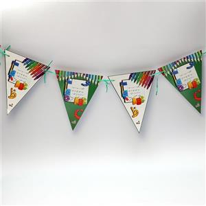 ریسه پرچمی تم جشن الفبا بسته 10 عددی کد87