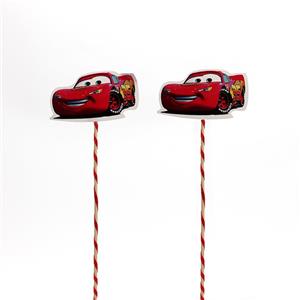 تاپر بلند تولد تم ماشین ها بسته 6 عددی کد2333