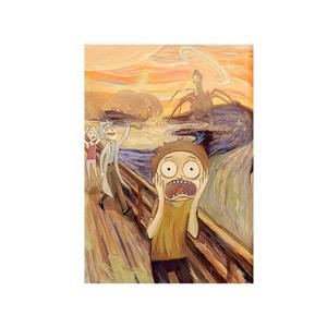 متال پوستر گیمینگ طرح شب پر ستاره Ric - Morty Scarry Night کد PCD-MB1005
