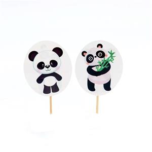 تاپر کوتاه تولد تم پاندا بسته 10 عددی