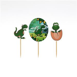 تاپر کوتاه تولد تم دایناسور بسته 10 عددی