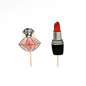 تاپر کوتاه تولد تم میکاپ بسته 10 عددی