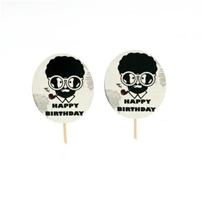 تاپر کوتاه تولد تم hip hop بسته 10 عددی