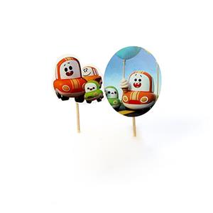 تاپر کوتاه تولد تم کاری کارسون بسته 10 عددی