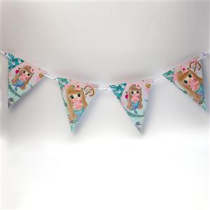 ریسه پرچمی تولد تم پری بیبی بسته 10 عددی