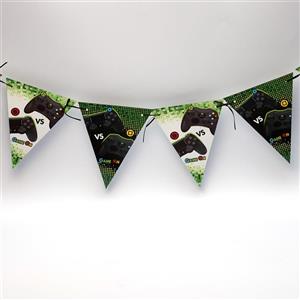 ریسه پرچمی تولد تم Game بسته 10 عددی