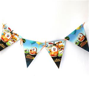 ریسه پرچمی تولد تم کاری کارسون بسته 10 عددی