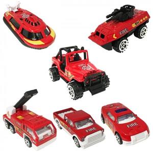 ماشین بازی طرح آتش نشانی مجموعه 6 عددی