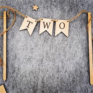 تاپر کیک پرچمی چوبی