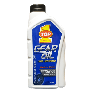 روغن گیربکس دستی SAE75W-80API-GL-4-MT-1 یک لیتری Top1-تاپ وان 