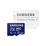 کارت حافظه MicroSDXC سامسونگ مدل Samsung PRO PLUS UHS-I U3 A2 V30 ظرفیت 256 گیگابایت به همراه آداپتور SD