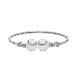 بنگل طلا 18 عیار زنانه ماوی گالری مدل گوی صدف -