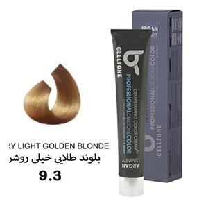 رنگ مو شماره 9.3  رنگ بلوند طلایی خیلی روشن حجم 100 میلی لیتر سلتون