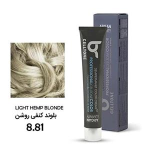رنگ مو مدل طبیعی شماره 8.81  رنگ بلوند کنفی روشن حجم 100 میلی لیتر سلتون