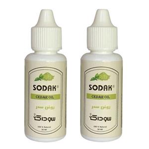 روغن بدن سوداک مدل سدر حجم 30 میلی لیتر مجموعه 2 عددی