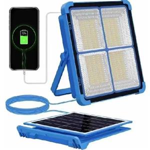 چراغ پروژکتور شارژی خورشیدی 200 وات UXI مدل BL-911 شش باتری