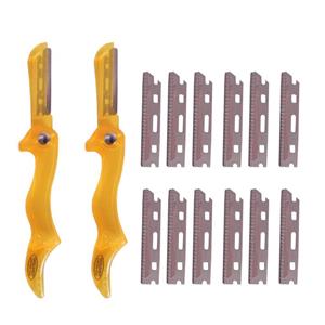 تیغ اصلاح ابرو کد 0087 بسته 2 عددی به همراه یدک 12 عددی