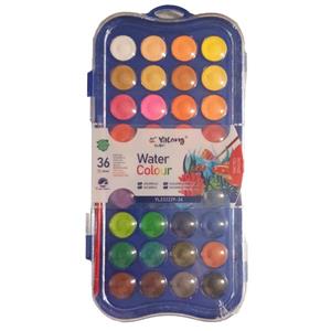 آبرنگ 36 رنگ یالونگ مدل YL232229-36 به همراه قلم مو