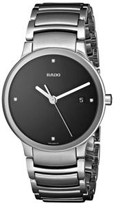 Rado Men's R30927713 Centrix Jubile Black Dial Watch 