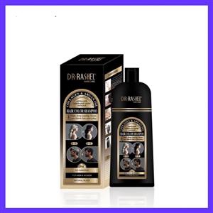 شامپو رنگ مو دکتر راشل با روغن آرگان و کلاژن، مشکی طبیعی 400 میل