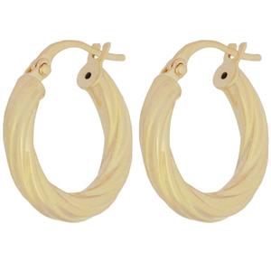 گوشواره طلا 18 عیار زنانه طلای مستجابی مدل حلقه ای  کد 11 -