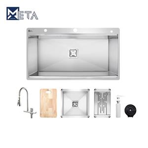 سینک ظرفشویی استیل متا مدل M90P توکار