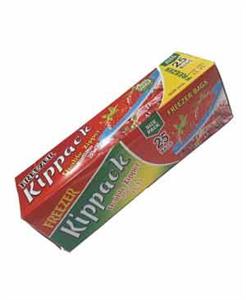کیسه فریزر kippack مدل دو زیپ بسته 25 عددی سایز 15×15
