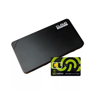 مودم 3G/4G قابل حمل کلود ایر هوآوی مدل GLMU19A02 به همراه سیم کارت 360 درجه مبین نت با بسته 150 گیگ شش ماهه