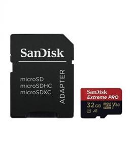 کارت حافظه microSDHC سن دیسک Extreme PRO کلاس 10 سرعت 100MBps ظرفیت 32 گیگابایت همراه با آداپتور SD