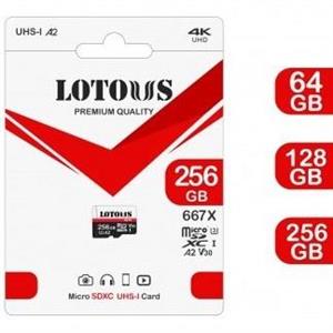 رم LOTOUS MICRO 32G U3 667X A1 لوتوس