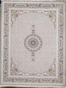 فرش 1500 شانه گل برجسته نقشه مانلی زمینه فیلی