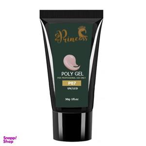 پلی ژل کاشت ناخن پرنسس مدل P07 وزن 30 گرم رنگ گلبهی