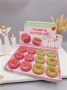 حجم دهنده لب شاین دار و رژ جامد کهکشانی برند Billion beauty 