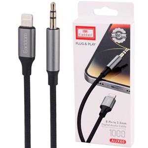 کابل تبدیل Lightning به AUX ارلدام ET-AUX60 طول 1 متر