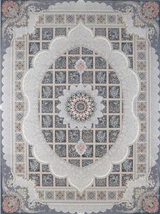 فرش 700 شانه نقشه مانلی زمینه دودی