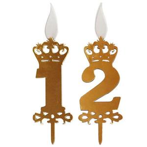 شمع تولد طرح عدد 12 بسته 2 عددی