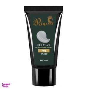 پلی ژل کاشت ناخن پرنسس مدل P01 وزن 30 گرم رنگ طوسی